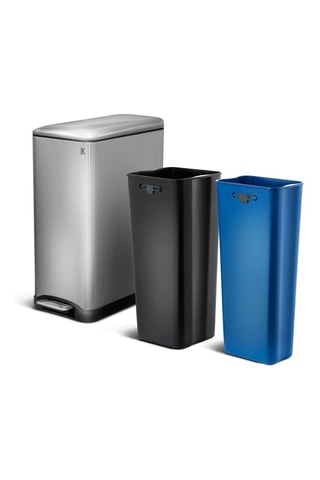 Poubelle de tri sélectif à pédale Edge - 50 l