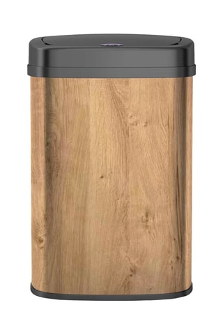 Roestvrijstalen Automatische Prullenbak Majestic Wood - 58 l