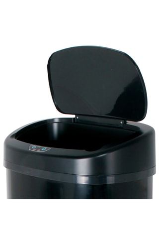 Couvercle de poubelle automatique en acier inoxydable Majestic - 38 x 28 x 10 cm