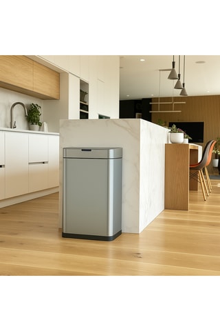 Inox Automatische Prullenbak DAYTONA 70l - Grijs - 41,4 x 27,8 x 69 cm