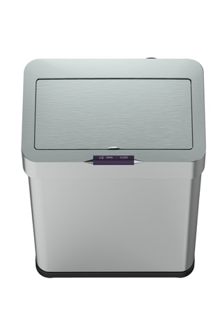 Inox Automatische Prullenbak DAYTONA 70l - Grijs - 41,4 x 27,8 x 69 cm