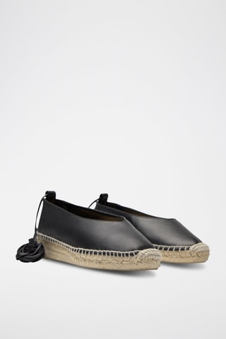 Espadrilles en cuir Gea - Noir