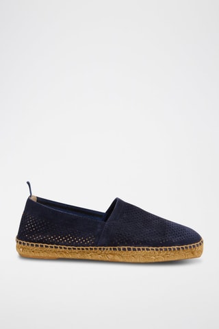 Espadrilles en cuir Pablo - Bleu marine