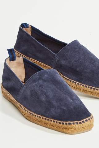 Espadrilles en nubuck Pablo - Bleu marine
