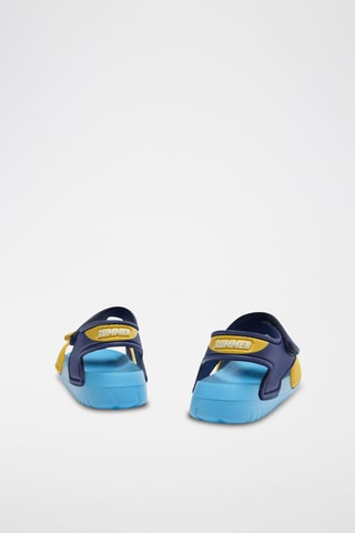 2 paires de sandales - Bleu marine et jaune