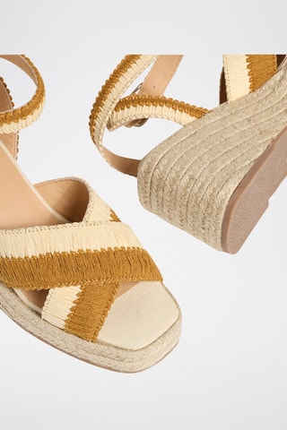 Sandales compensées Tatiana - Beige