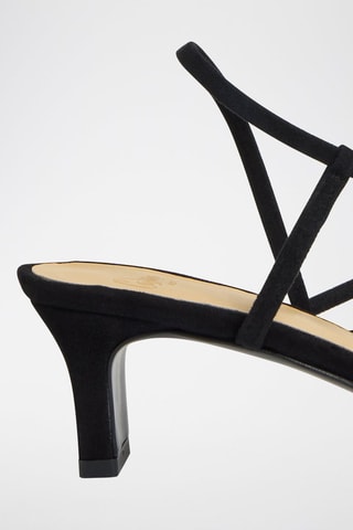 Sandales à talons en nubuck Leire - Noir
