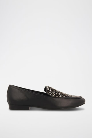 Mocassins en cuir - Noir