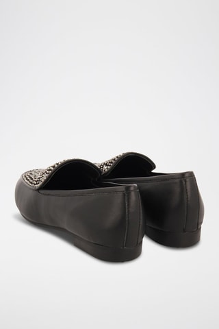 Mocassins en cuir - Noir