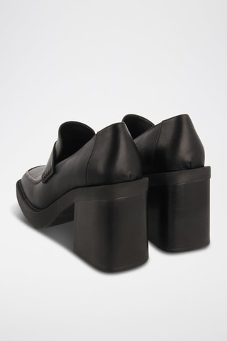 Mocassins à talons - Noir