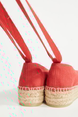 Ballerines en coton biologique Gea - Rouge