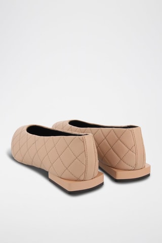 Ballerines en cuir - Nude