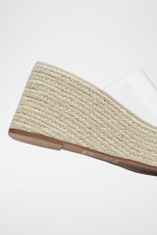 Mules compensées - Blanc