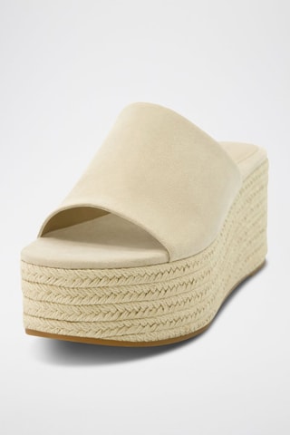 Mules plateformes - Beige