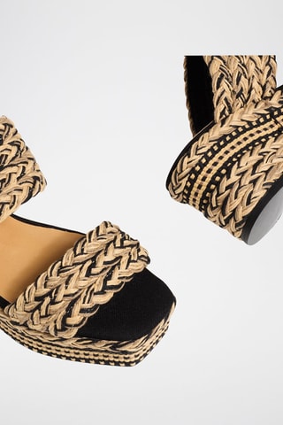 Mules compensées Querima - Beige