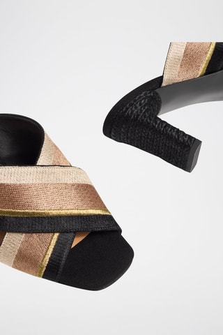 Mules à talons Laos - Taupe