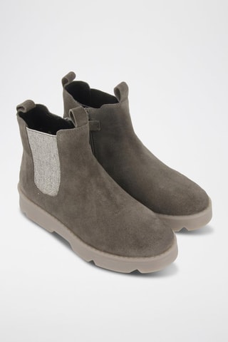 Bottines en nubuck - Gris