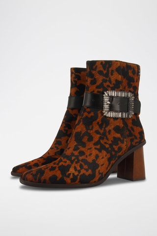 Bottines en cuir - Marron