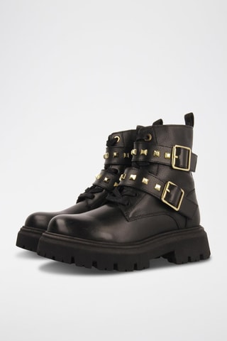 Bottines en cuir - Noir