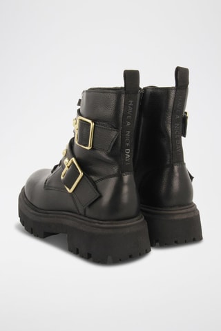 Bottines en cuir - Noir