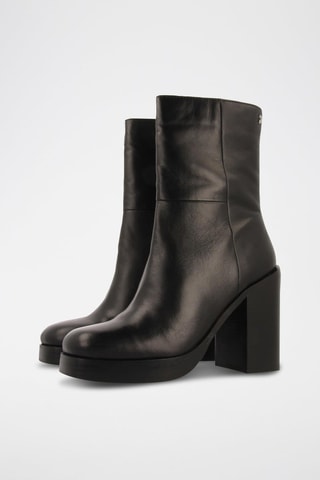 Bottines en cuir - Noir