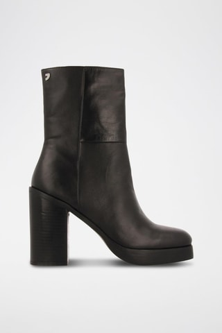 Bottines en cuir - Noir