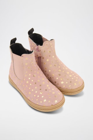 Bottines en nubuck - Rose