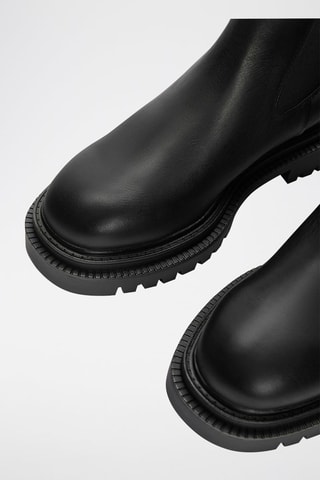 Bottines Chelsea en cuir - Noir