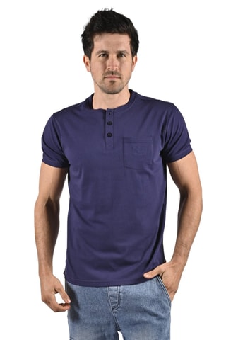 T-shirt - Bleu, noir et rouge