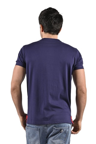 T-shirt - Bleu, noir et rouge