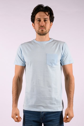T-shirt - Blanc et bleu
