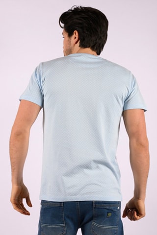 T-shirt - Blanc et bleu
