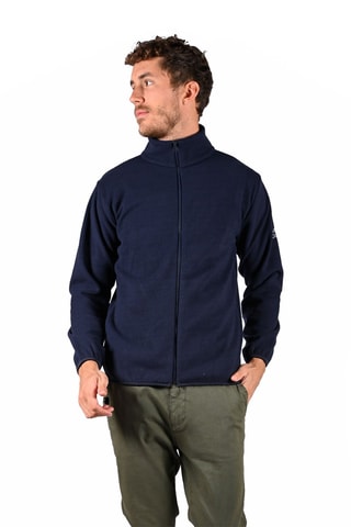 Fleece Jasje Micro Bordeauxrood  - Blauw