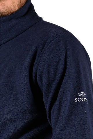 Fleece Jasje Micro Bordeauxrood  - Blauw