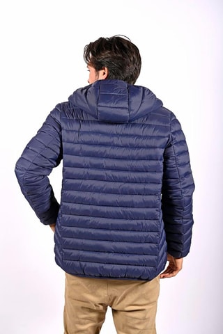 Gewatteerde Jas met Capuchon Garry Marineblauw - Blauw