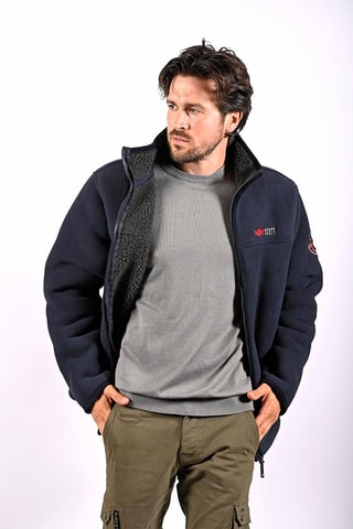 Fleecejas Topten Marineblauw - Blauw