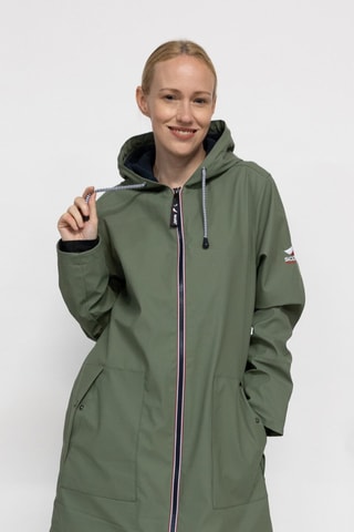 Parka impérméable à capuche Raina  - Vert