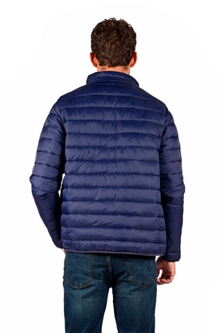 Gewatteerde Jas Trenton Zwart - Blauw