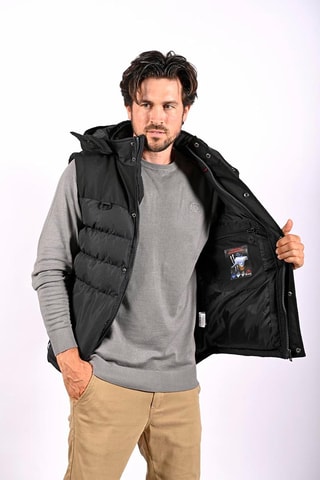 Gewatteerde Jas met Capuchon Avero Zwart - Zwart