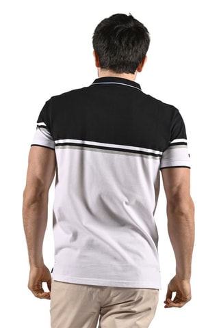 Polo Estos  - Blanc, noir et gris