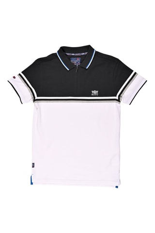 Polo Estos  - Blanc, noir et gris