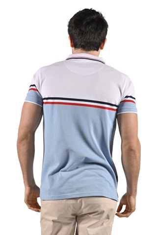 Polo Estos  - Blanc et bleu