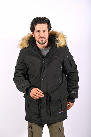 Parka met Capuchon Bestoff Zwart - Zwart