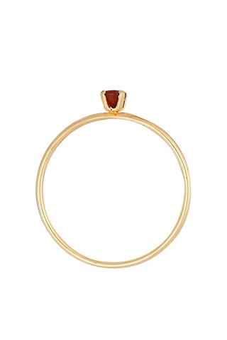 Ring Only One Geelgoud en Robijnen