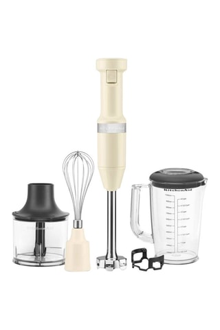 Varinha mágica, batedor, picadora e taça de mistura graduada - Creme