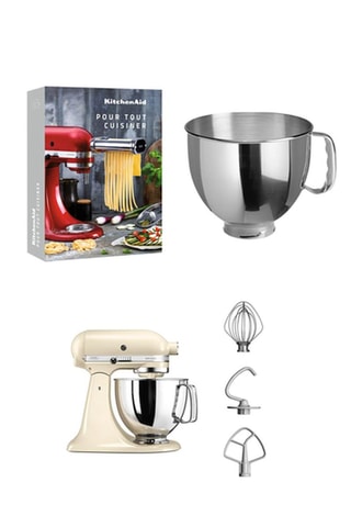 Robot pâtissier multifonctions Artisan 5KSM125EAC - 4,8 l + Bol pour robot pâtissier en acier inoxydable et Livre "Pour tout cuisiner"