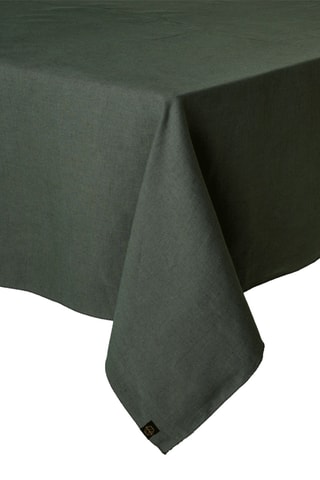 Nappe rectangulaire en lin Zilia - Kaki