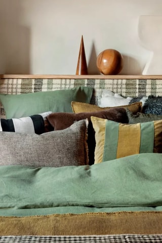 Housse de couette en lin Limy - Amande