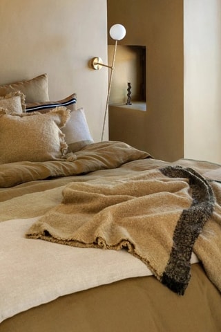 Plaid en laine Aspen - Gold - 130 x 200 cm