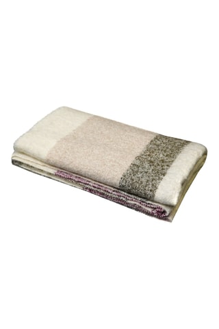 Plaid en laine Calypso - Framboise - 130 x 200 cm